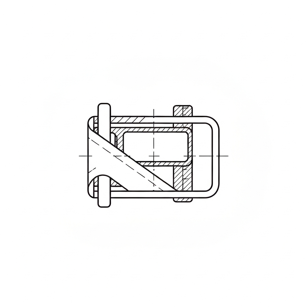 조절기 (Adjuster Buckle / Tăng đưa / 送りカン) 기술 도식화