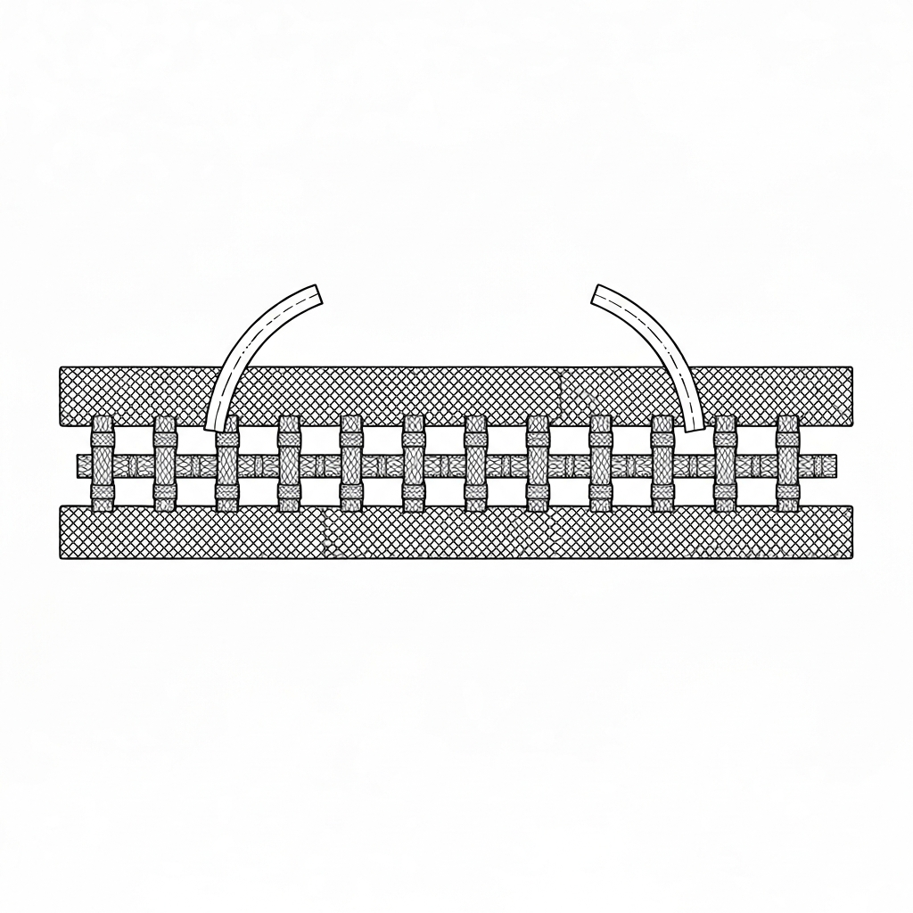 에어메쉬 (Air Mesh / Lưới 3D / エアーメッシュ) 기술 도식화