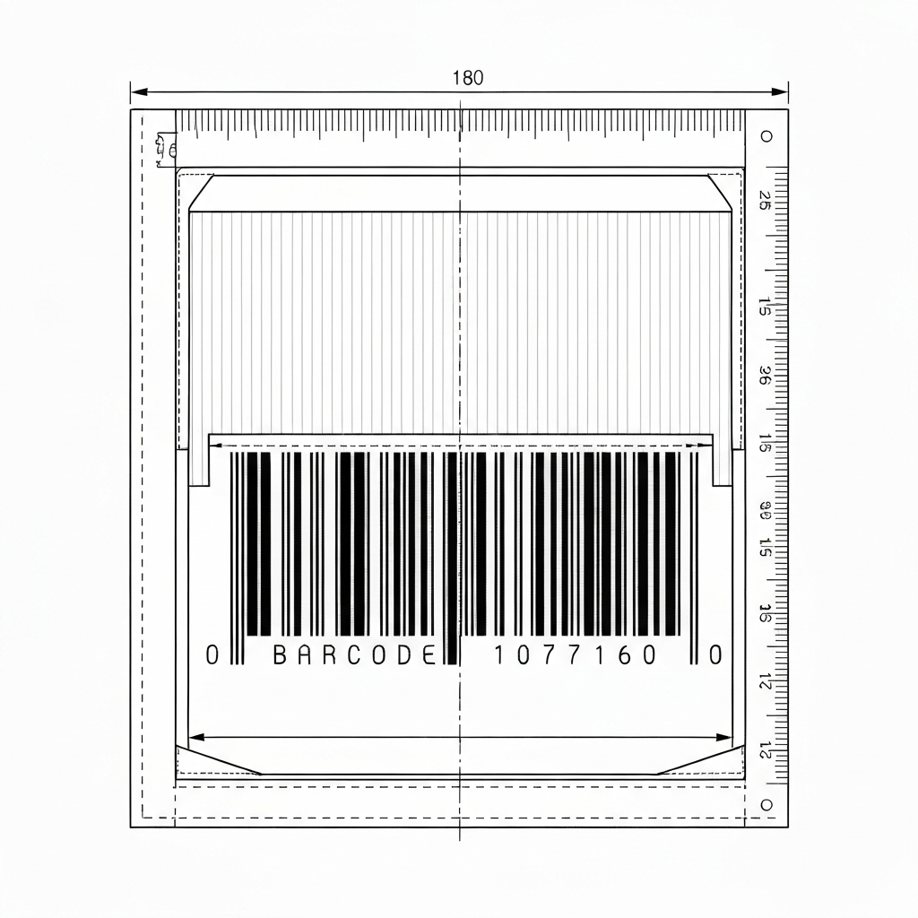바코드 (Barcode / mã vạch / バーコード / 条码) 기술 도식화
