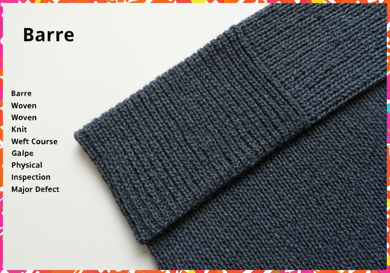 바레 (Barre / 줄감 / 横段 / Lỗi sọc ngang)