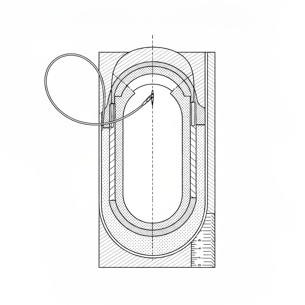 배럴백 (Barrel Bag / Túi trống / バレルバッグ) 기술 도식화