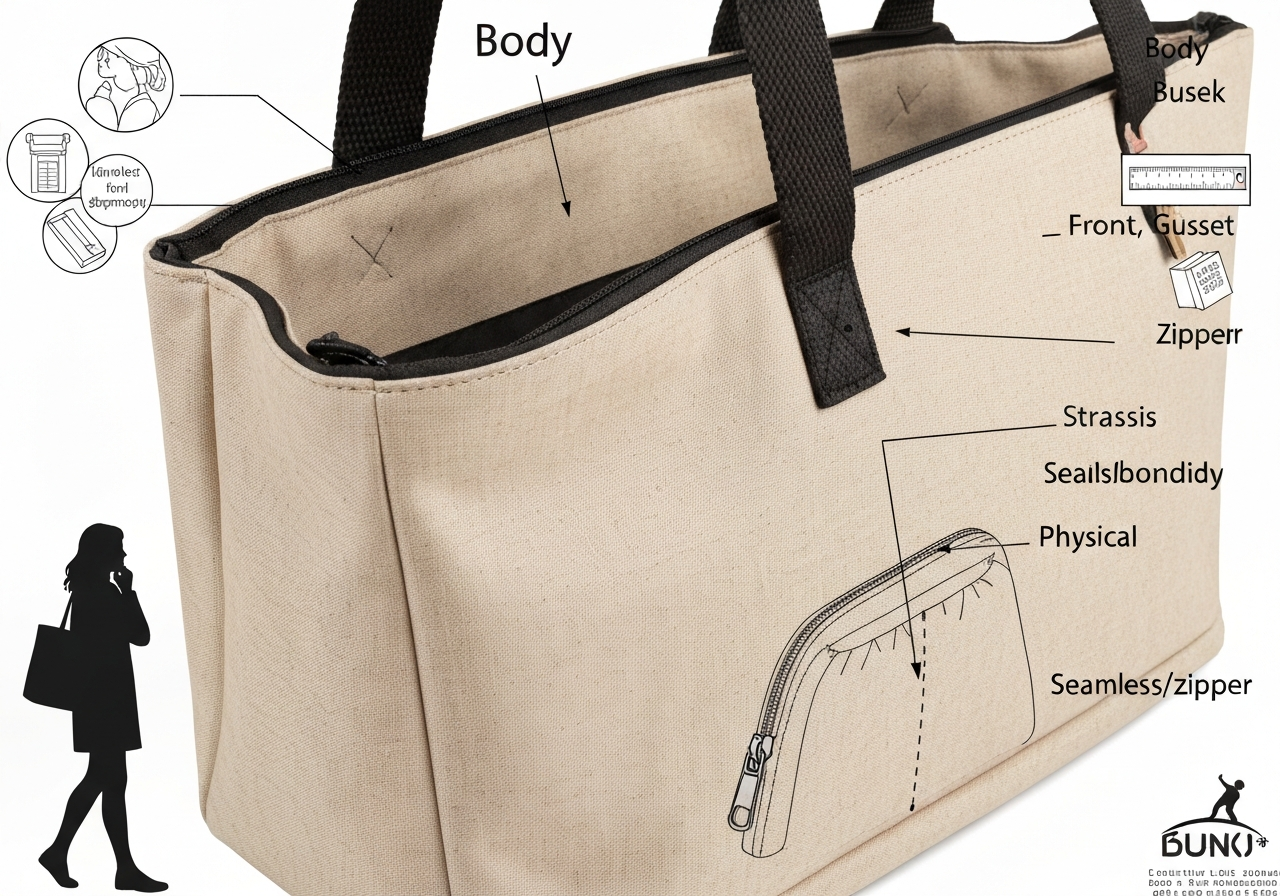 몸판 (Body / thân túi / 本体)