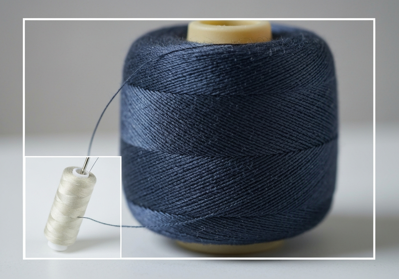 본딩사 (Bonded Thread / chỉ tráng keo / ボンド糸 / 粘合线)