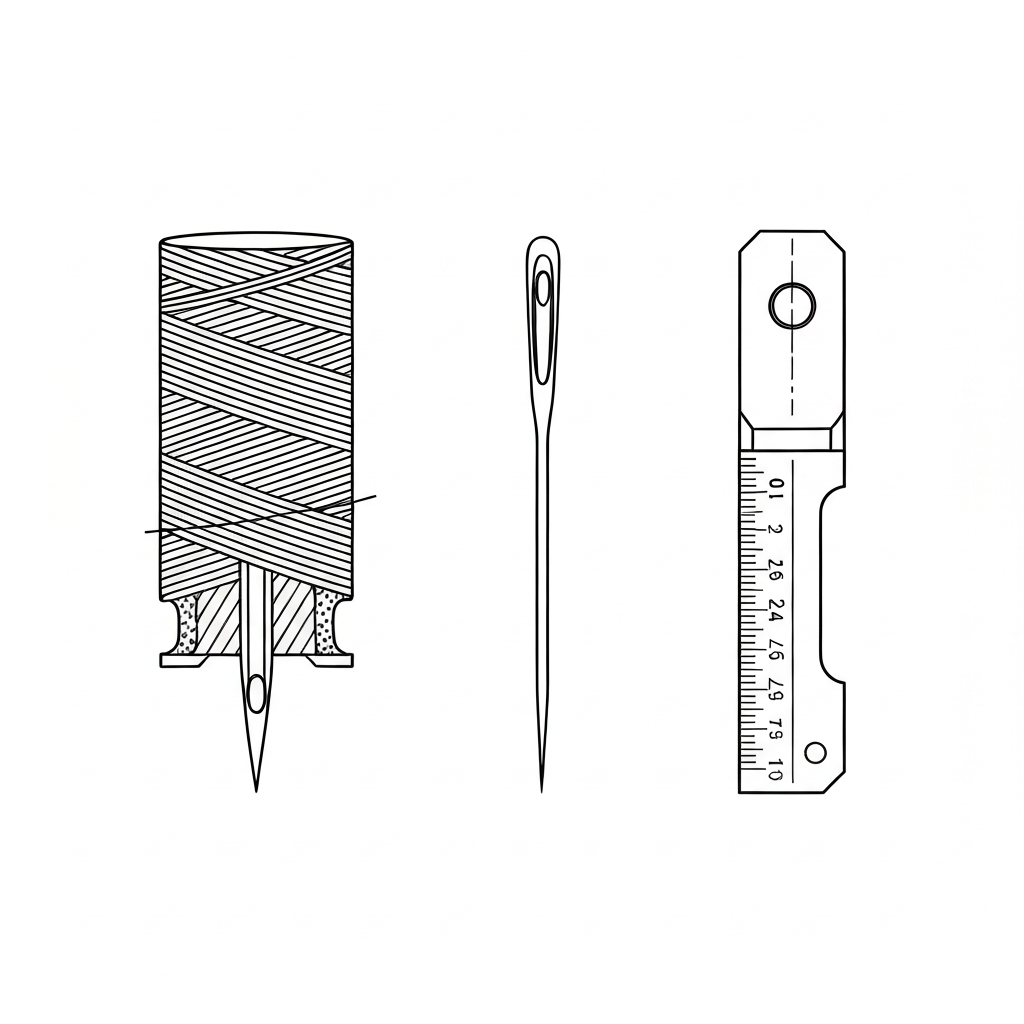 크롬 도금 바늘 (Chrome Plated Needle / Kim mạ crom / クロムメッキ針) 기술 도식화