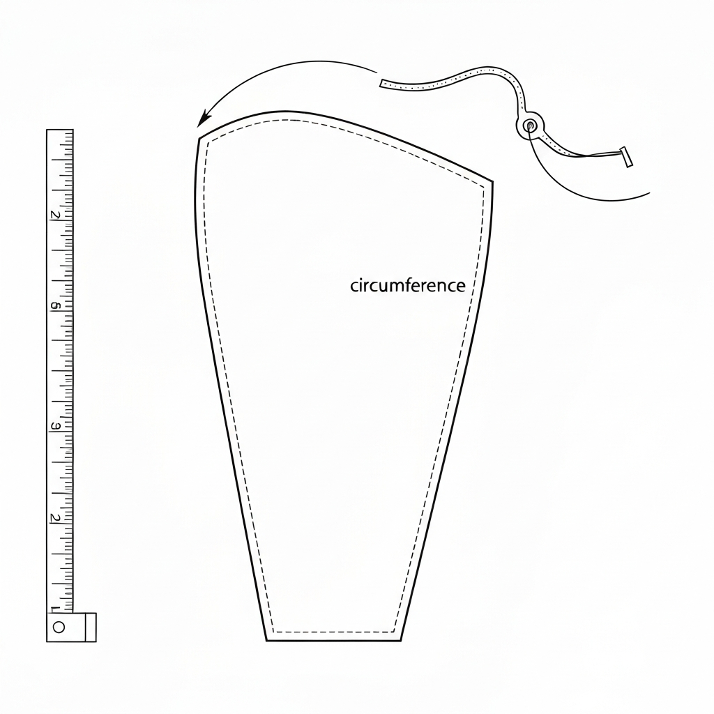 둘레 (Circumference / chu vi / 周囲) 기술 도식화