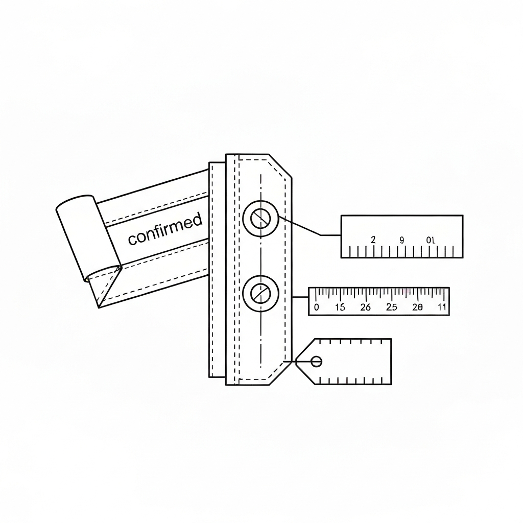 확정 (Confirmed / xác nhận / 確定) 기술 도식화