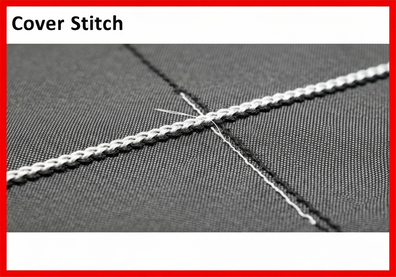 삼봉 (Cover Stitch / viền cuốn / カバーステッチ)