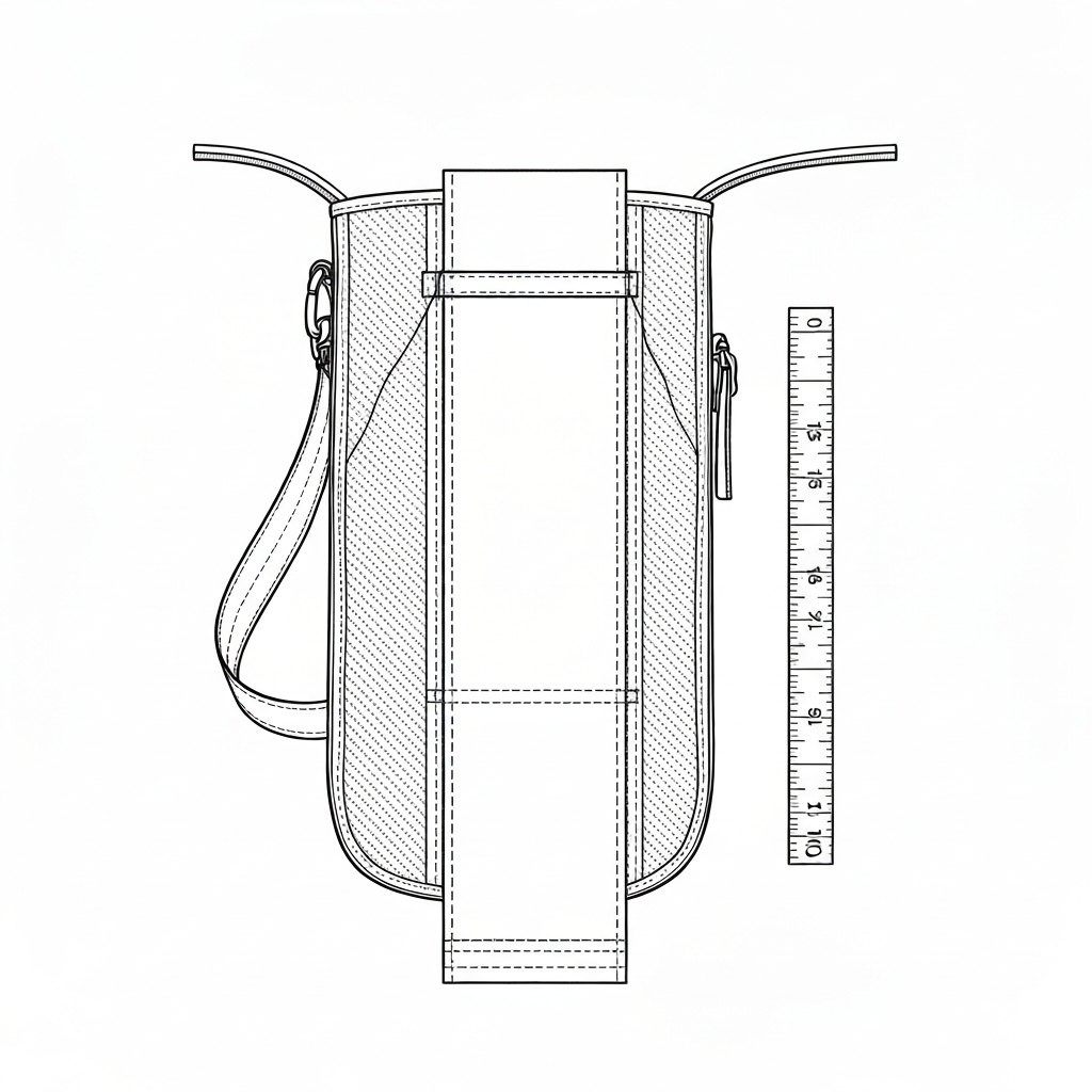 크로스백 (Crossbody Bag / túi đeo chéo / 斜挎包 / ショルダーバッグ) 기술 도식화