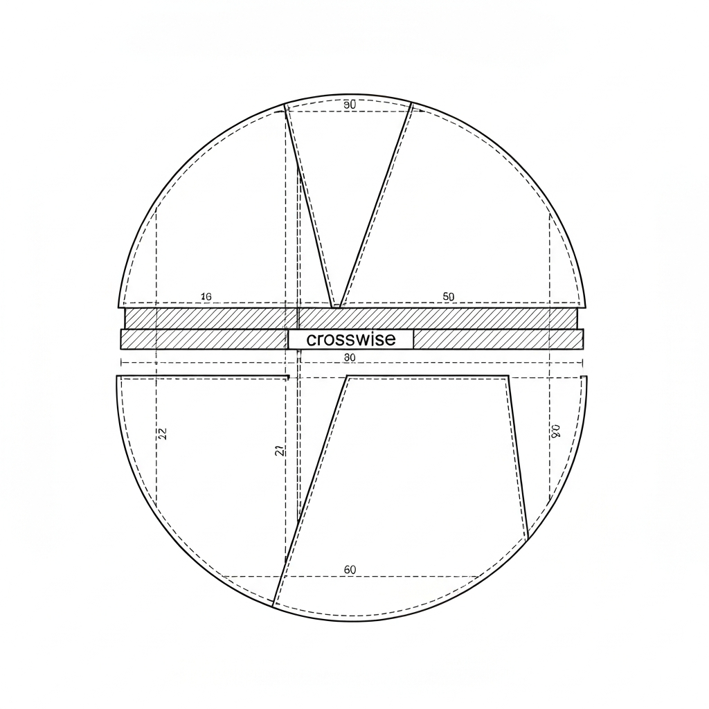 요코 (Crosswise / ngang / 横) 기술 도식화