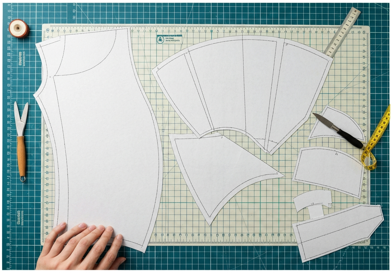 가마찌 (Curved Cut / 鎌 / cắt cong)