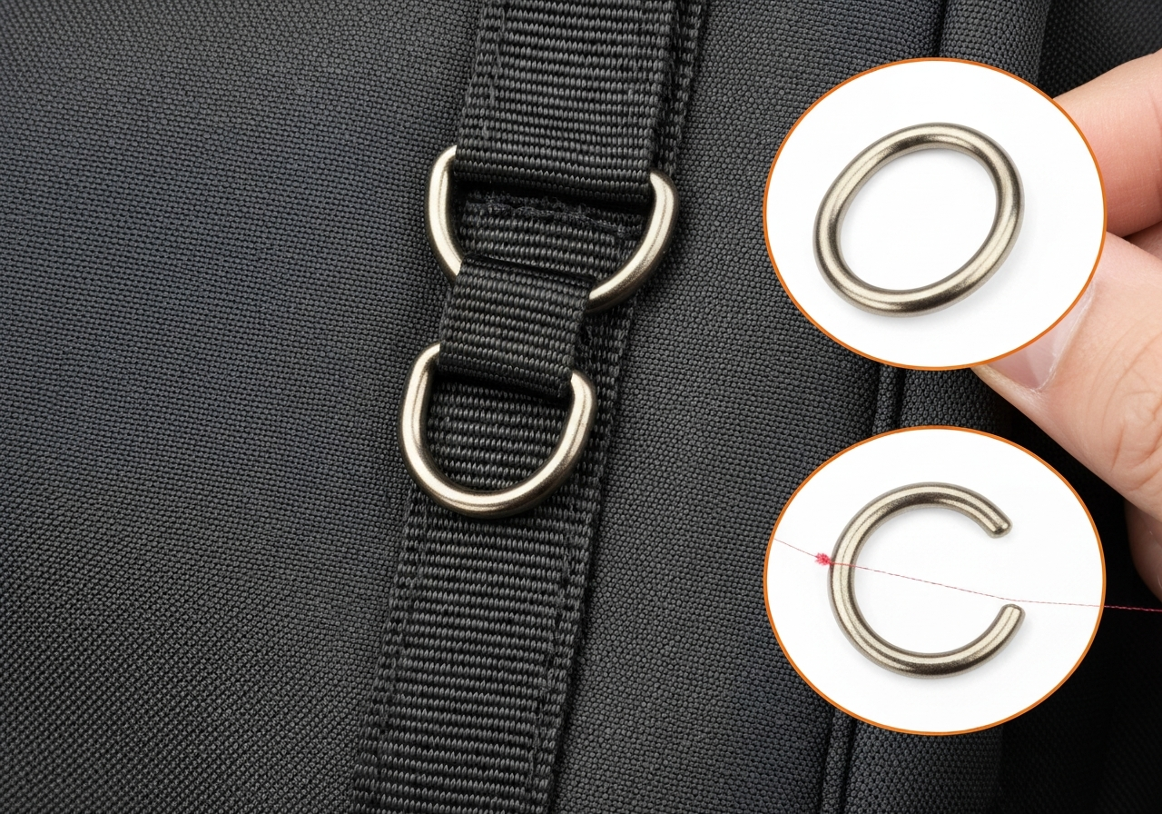 D링 (D-ring / móc D / Dカン / D扣)