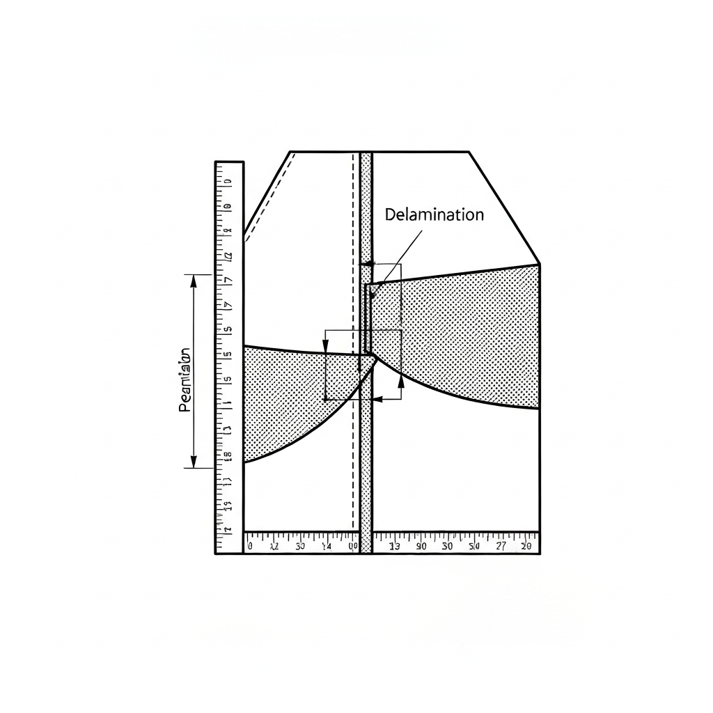 박리 (Delamination / Tách lớp / 剥離) 기술 도식화