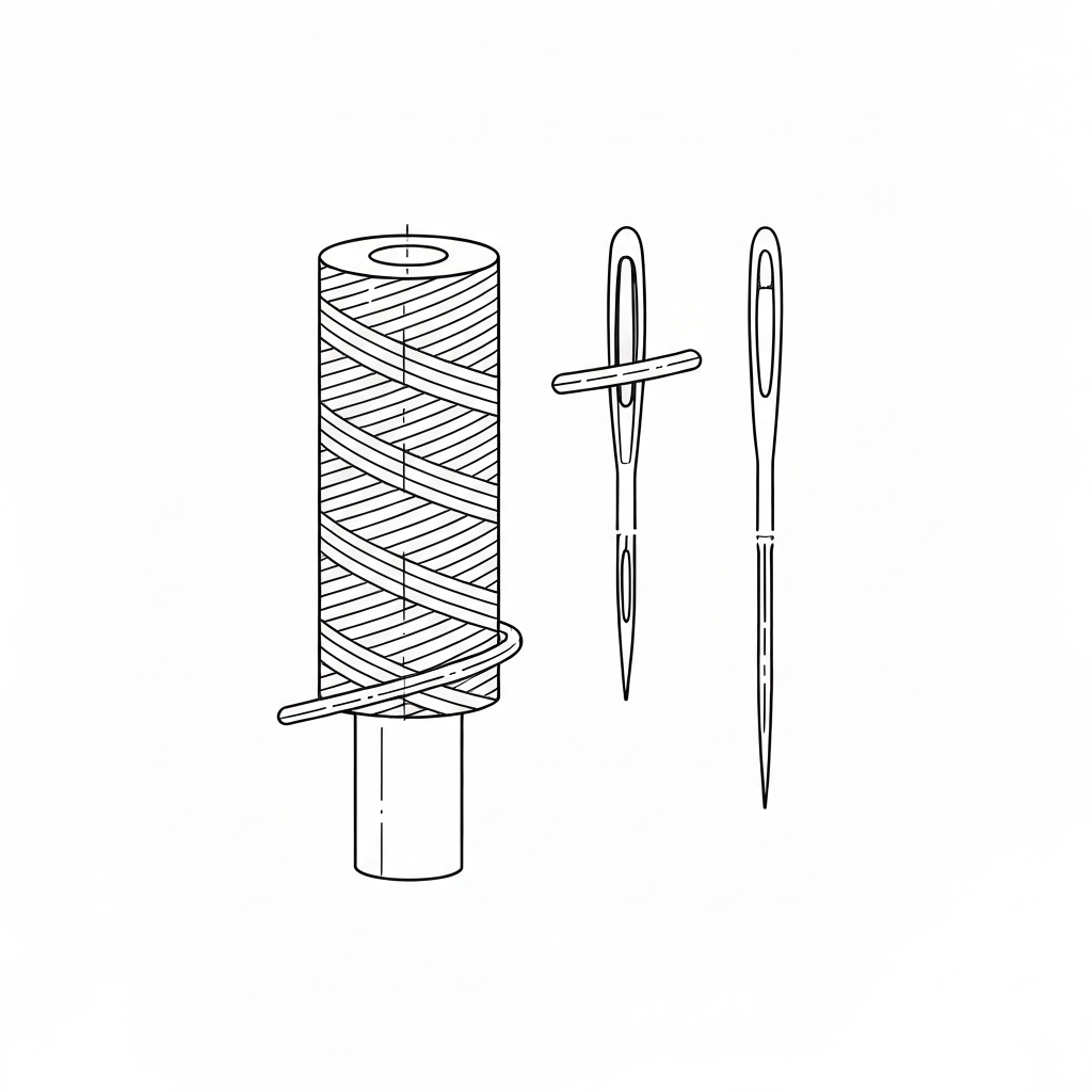 DI 침 (다이아몬드 포인트) 기술 도식화