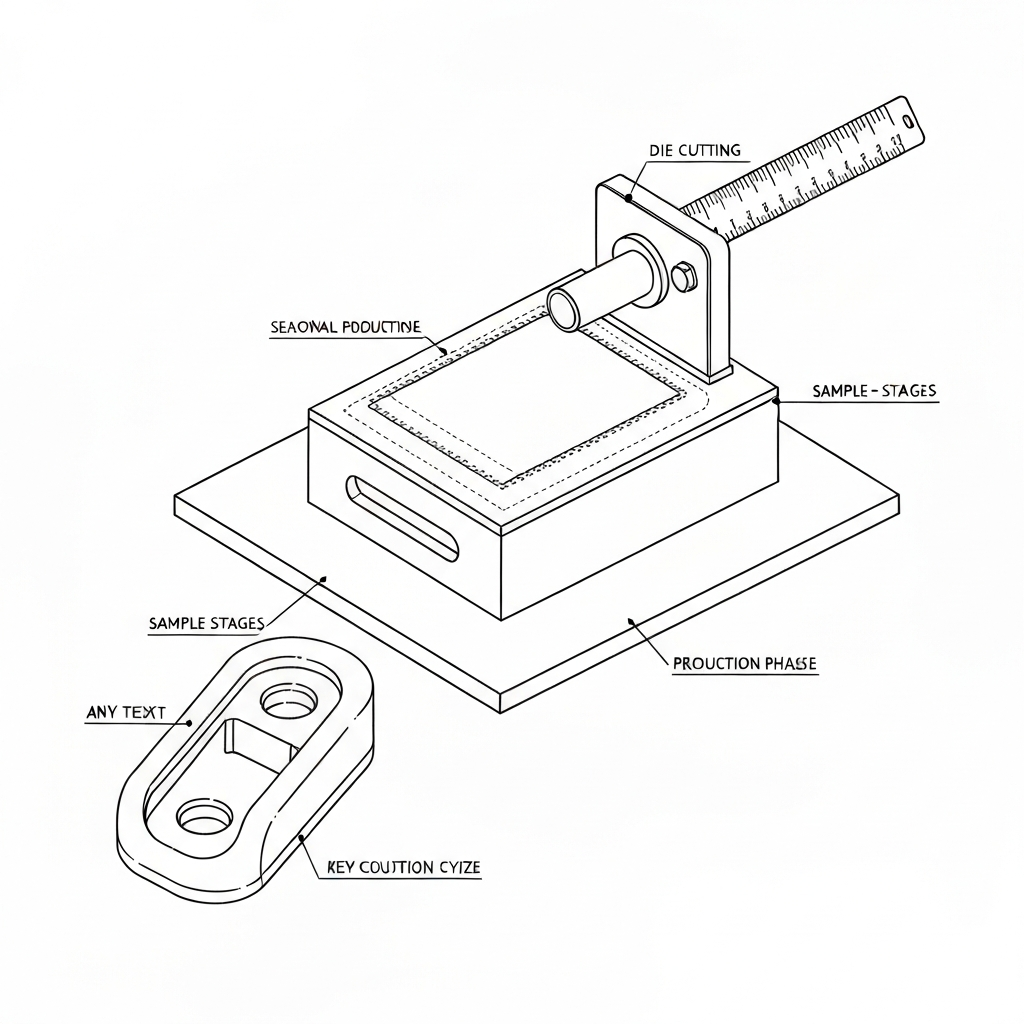 다이커팅 (Die Cutting / cắt khuôn / 型抜き / 模切) 기술 도식화
