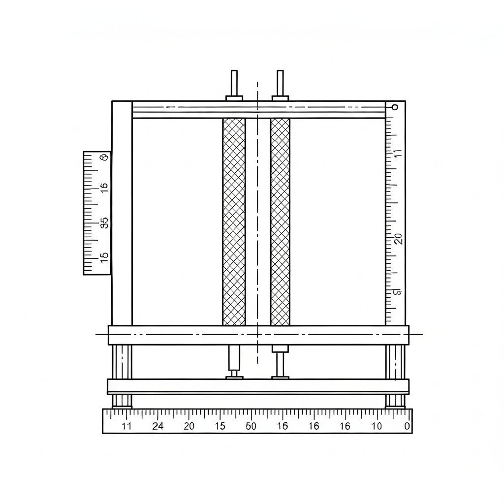 치수 안정성 (Dimensional Stability / Độ ổn định kích thước / 寸法安定性 / 尺寸稳定性) 기술 도식화