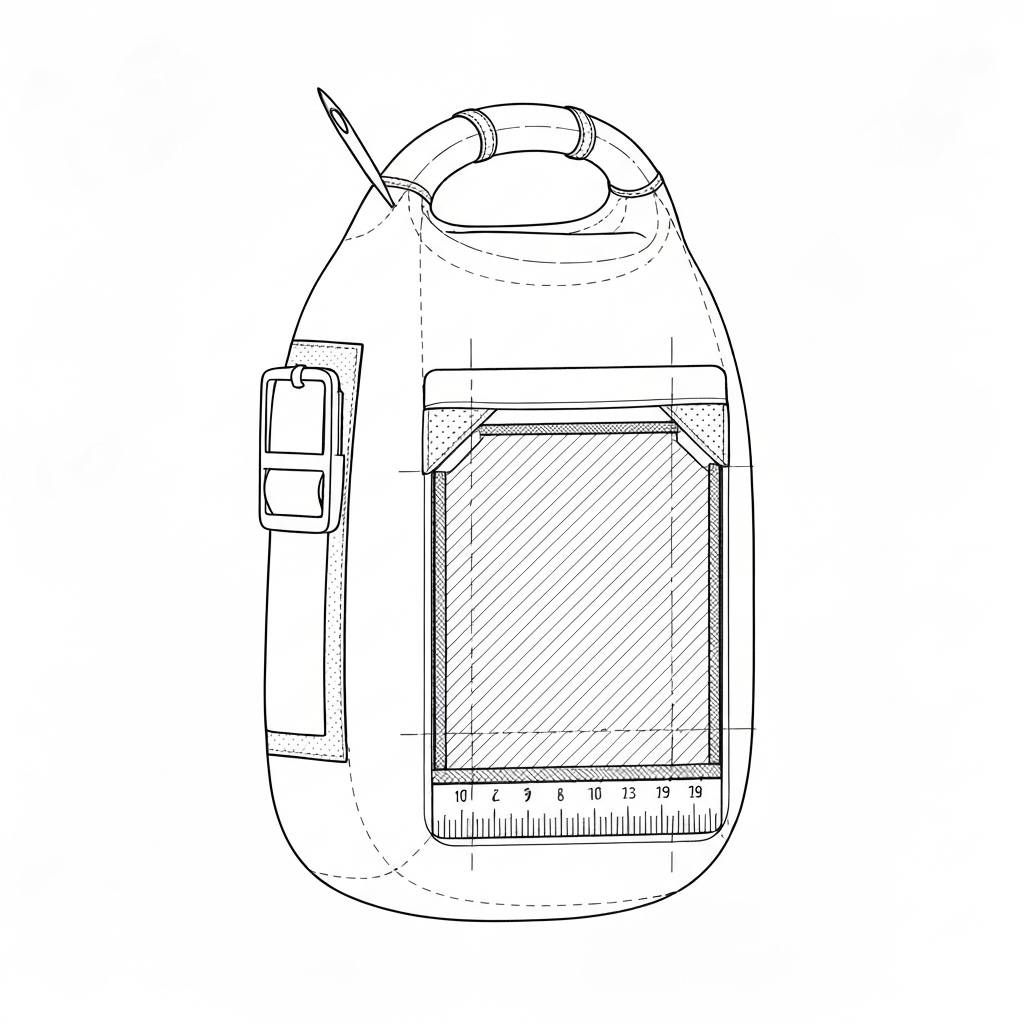 드라이백 (Dry Bag / Túi chống nước / ドライバッグ / 防水袋) 기술 도식화