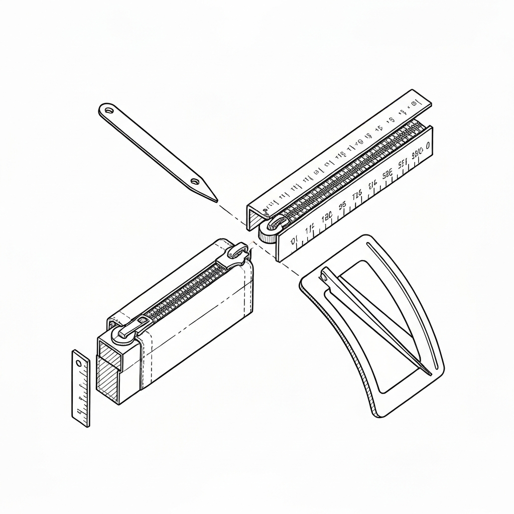 확장 지퍼 (Expansion Zipper / Dây kéo nới rộng / エキスパンダブルファスナー) 기술 도식화