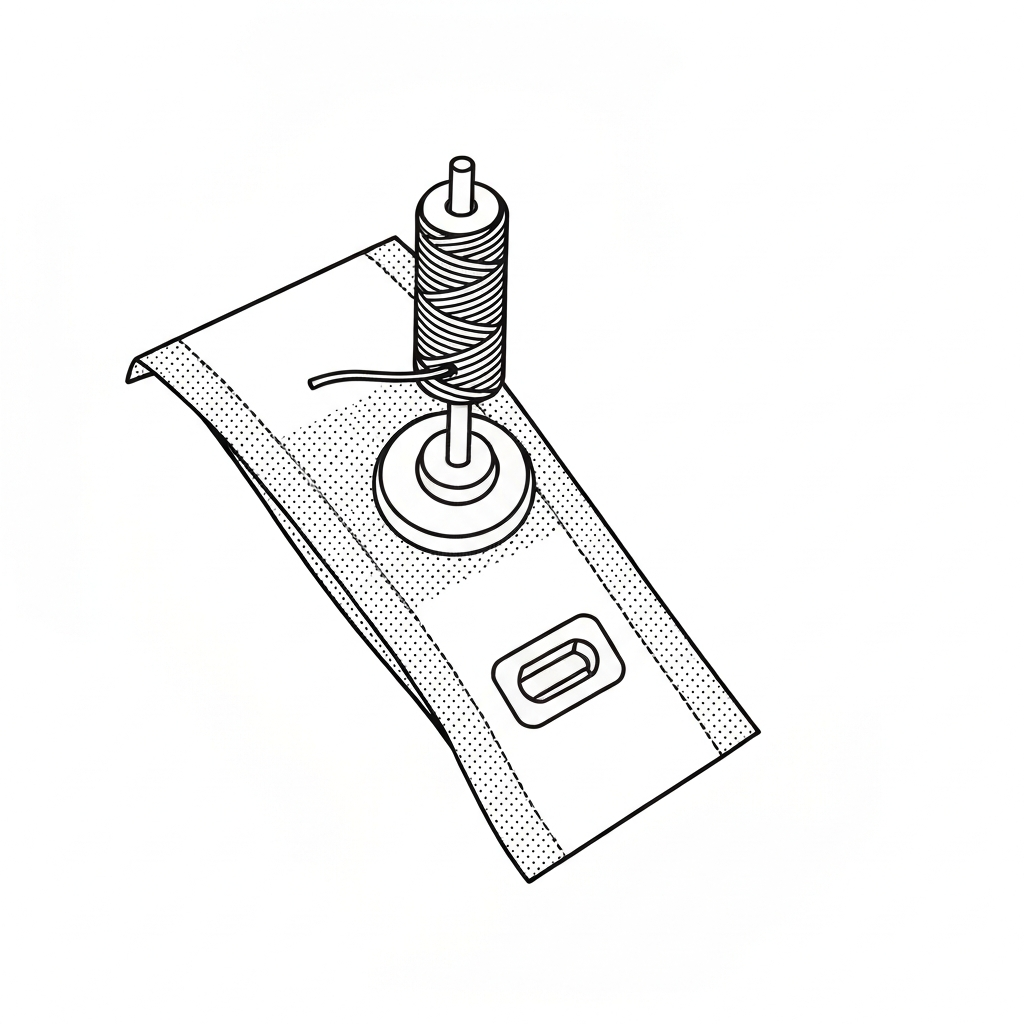 요척 (Fabric Consumption / định mức vải / 要尺 / 用量) 기술 도식화