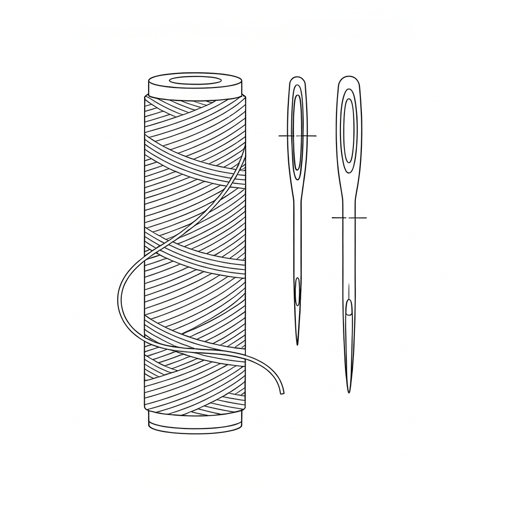 필라멘트사 (Filament Thread / chỉ filament / フィラメント糸 / 长丝线) 기술 도식화