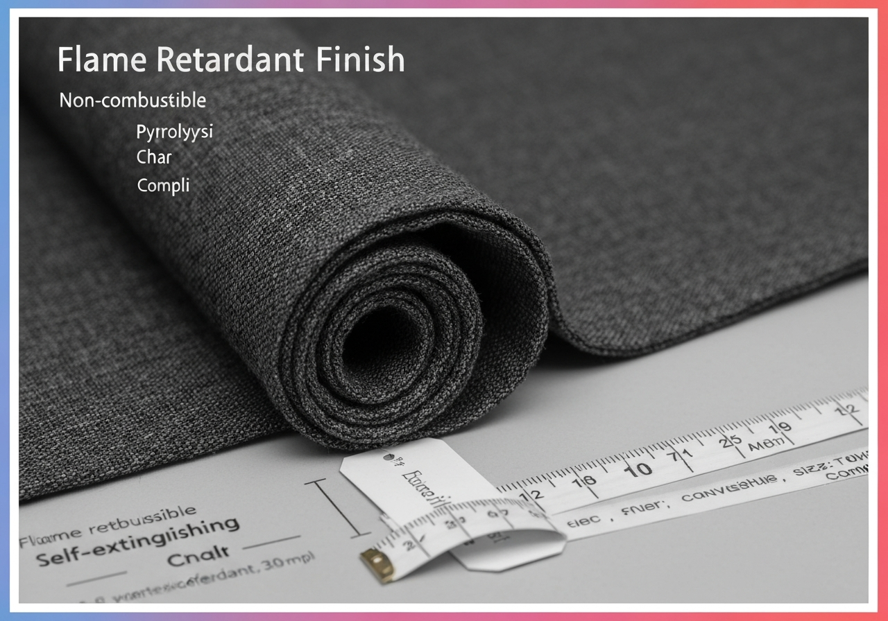 난연가공 (Flame Retardant Finish / xử lý chống cháy / 難燃加工)