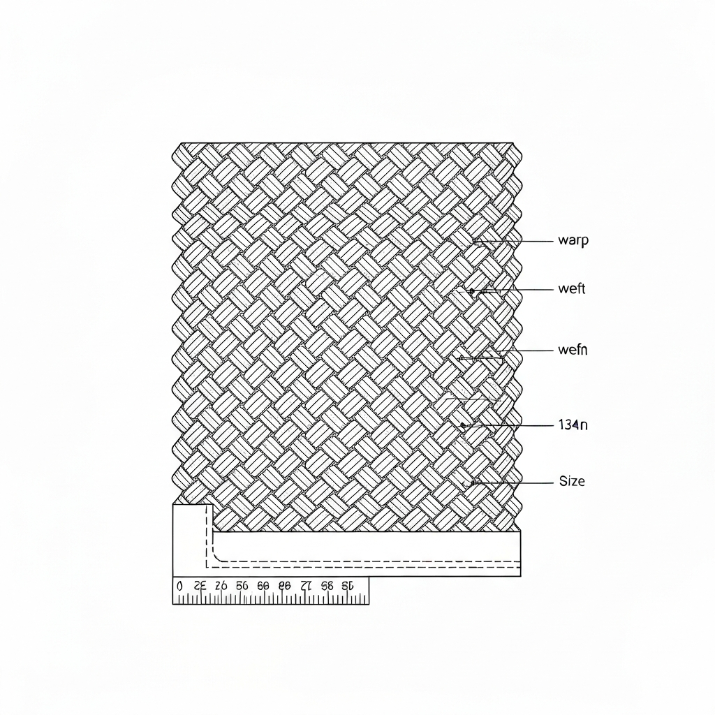 플란넬 (Flannel / Vải flannel / フランネル) 기술 도식화
