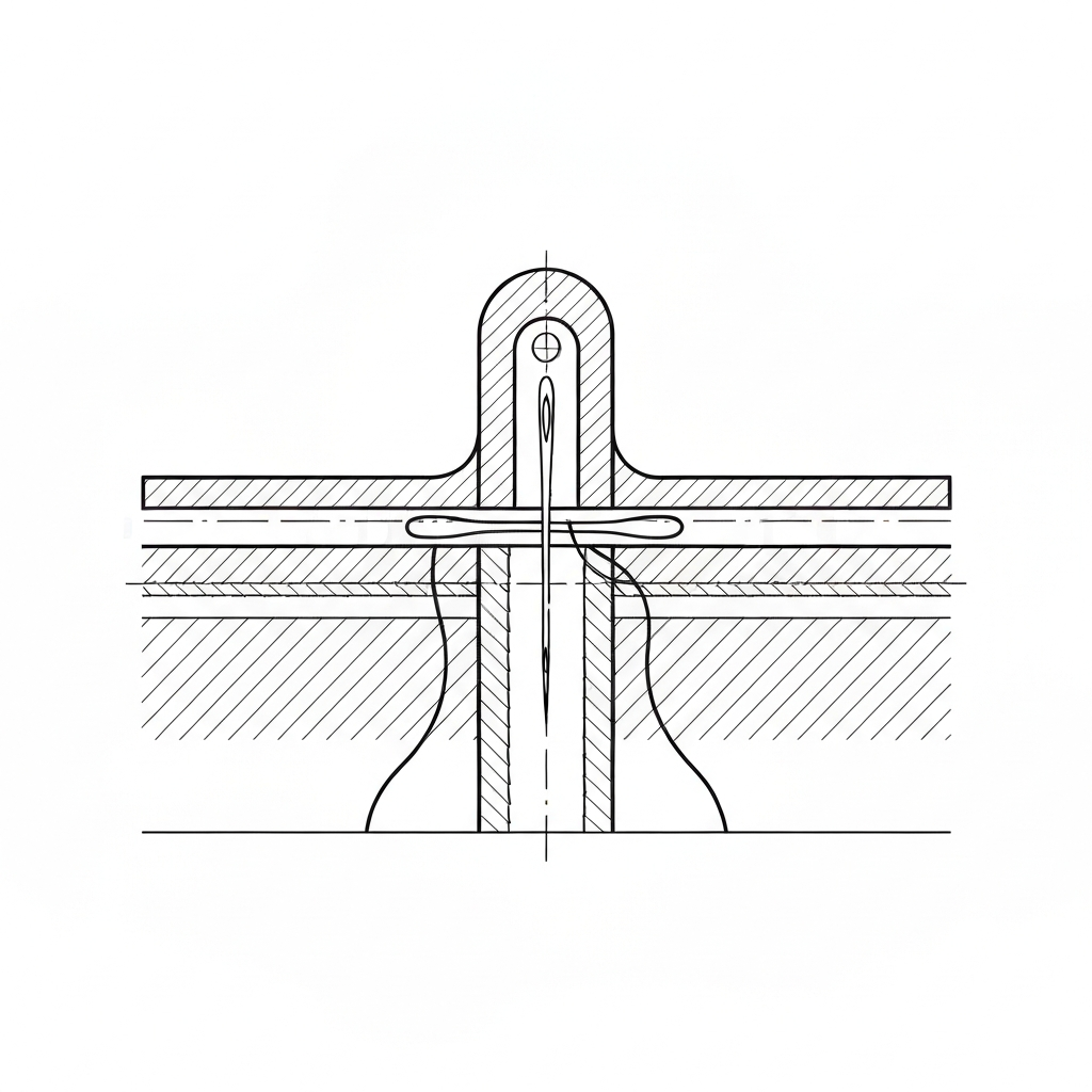 후라시 (Flap Detail / フラシ / mép lật / 翻边) 기술 도식화