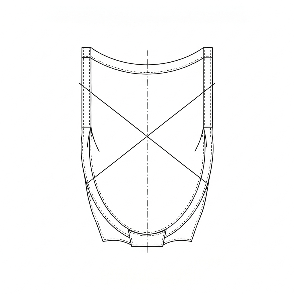 플랫스케치 (Flat Sketch / bản vẽ phẳng / 絵型) 기술 도식화