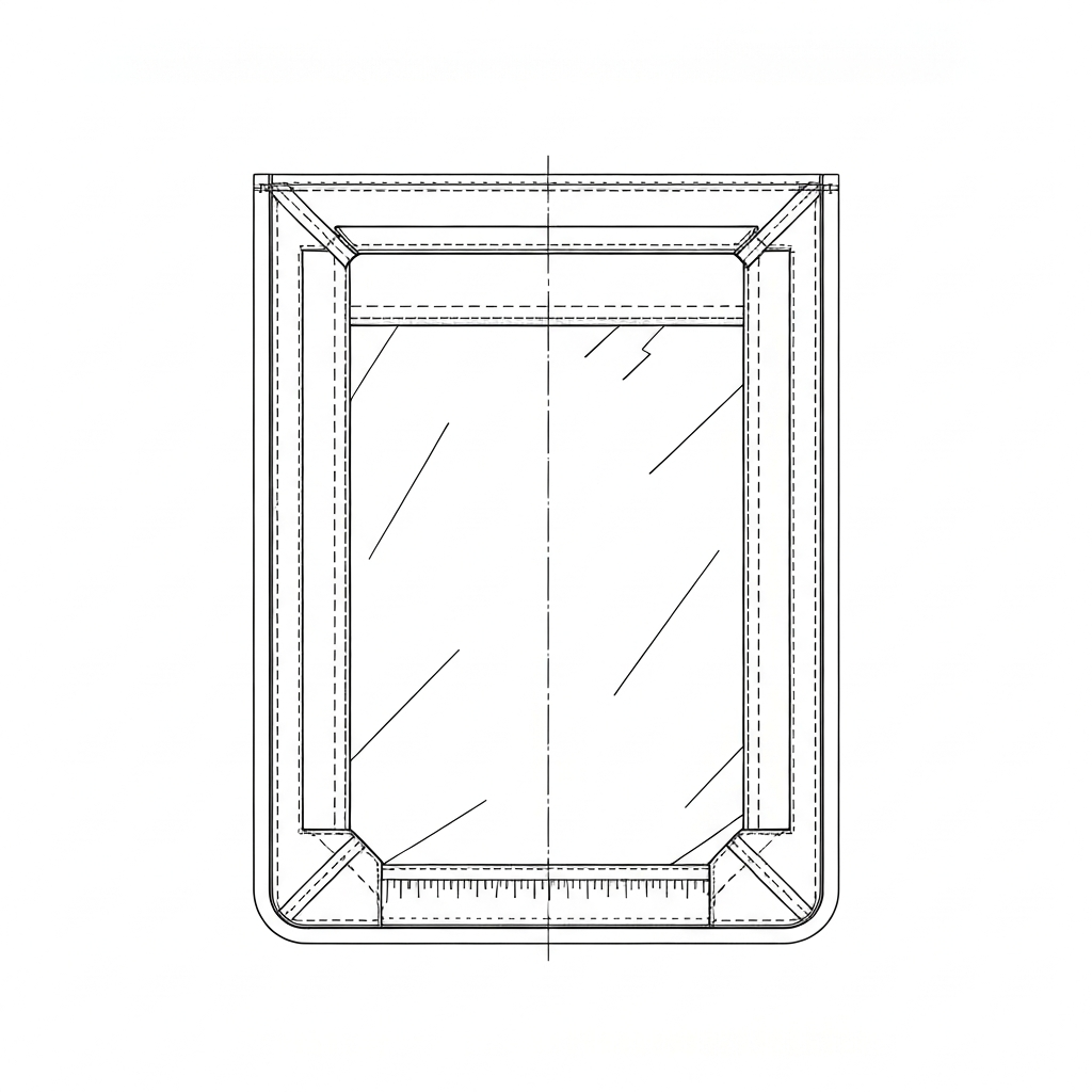 접이식 가방 (Foldable Bag / Túi gấp gọn / 折りたたみバッグ) 기술 도식화
