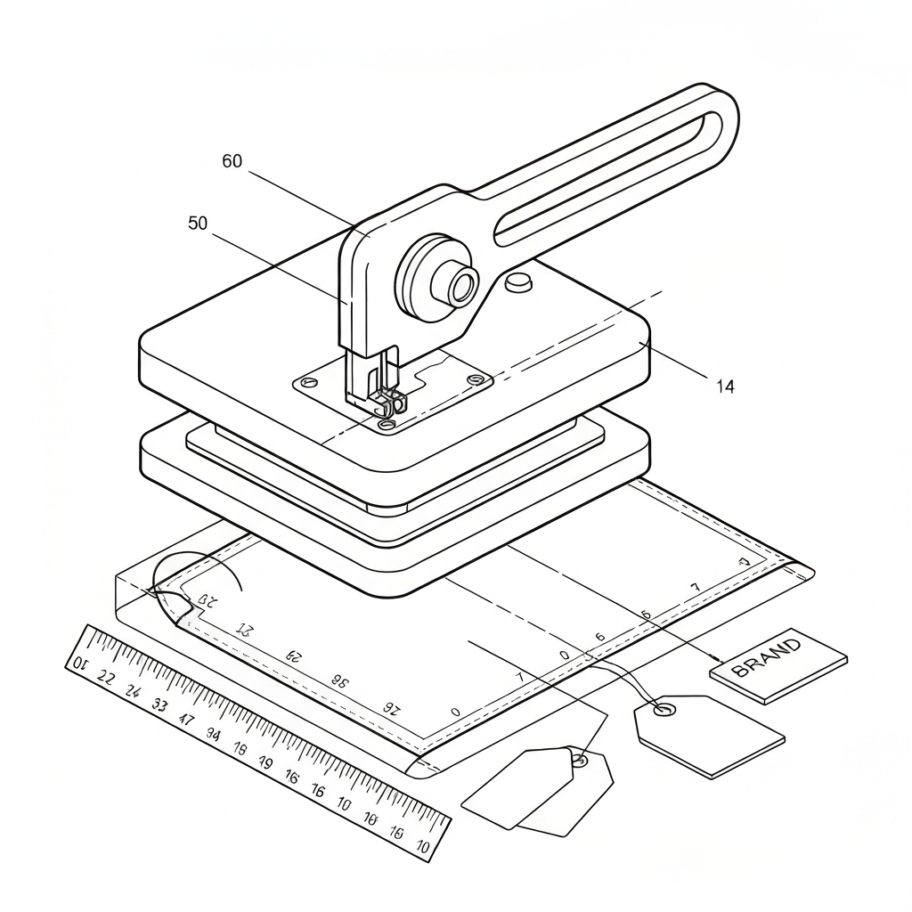 핫프레스 (Heat Press / ép nhiệt / ヒートプレス) 기술 도식화
