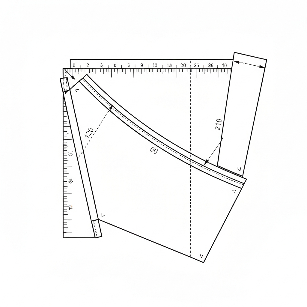 밑단 시접 (Hem Allowance / Chừa lai / 裾上げ代) 기술 도식화