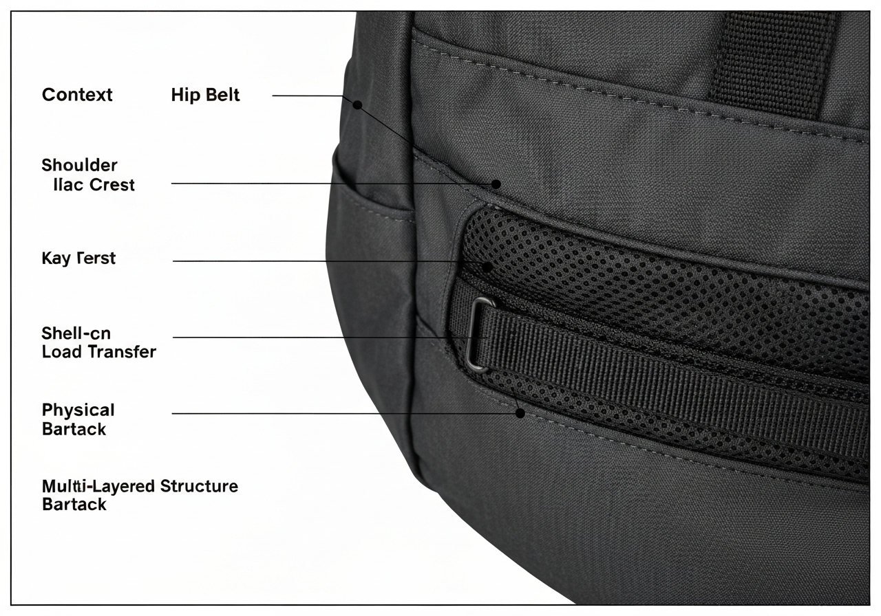 힙벨트 (Hip Belt / đai hông / ウエストベルト / 腰带)