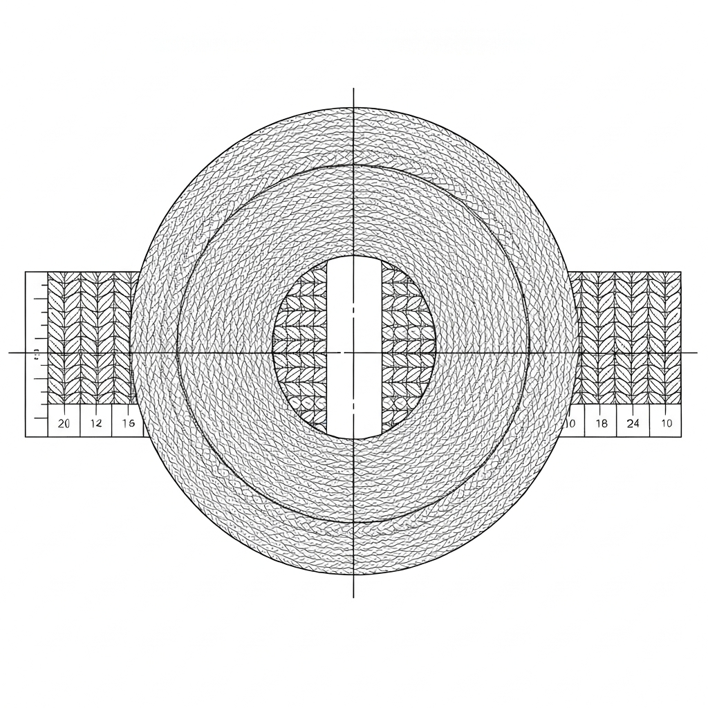 편직물 (Knit Fabric / vải dệt kim / ニット) 기술 도식화