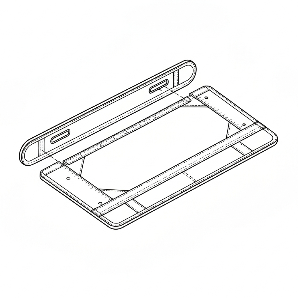 노트북칸 (Laptop Compartment / PC収納 / ngăn laptop) 기술 도식화