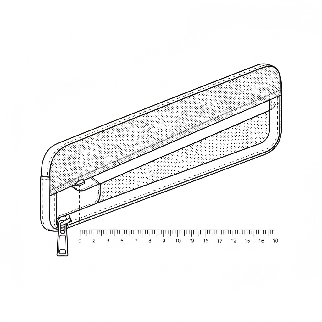 노트북 슬리브 (Laptop Sleeve) 기술 도식화