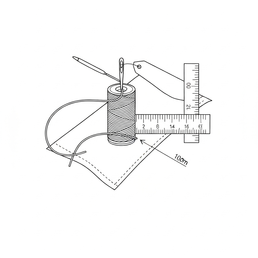 실밥 (Loose Thread / 잔사 / 실밥 잔여) 기술 도식화