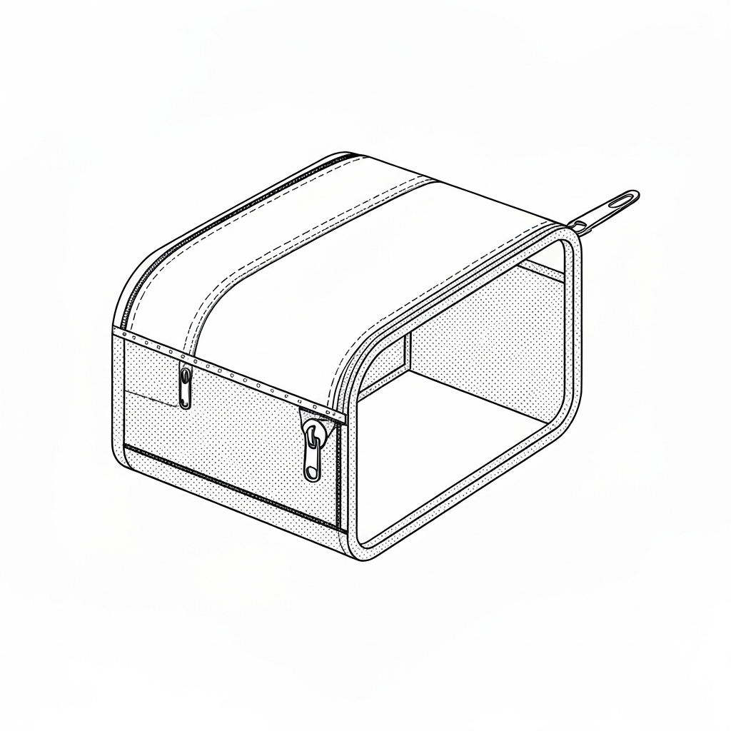 캐리어 (Luggage / vali kéo / キャリーケース / 拉杆箱) 기술 도식화