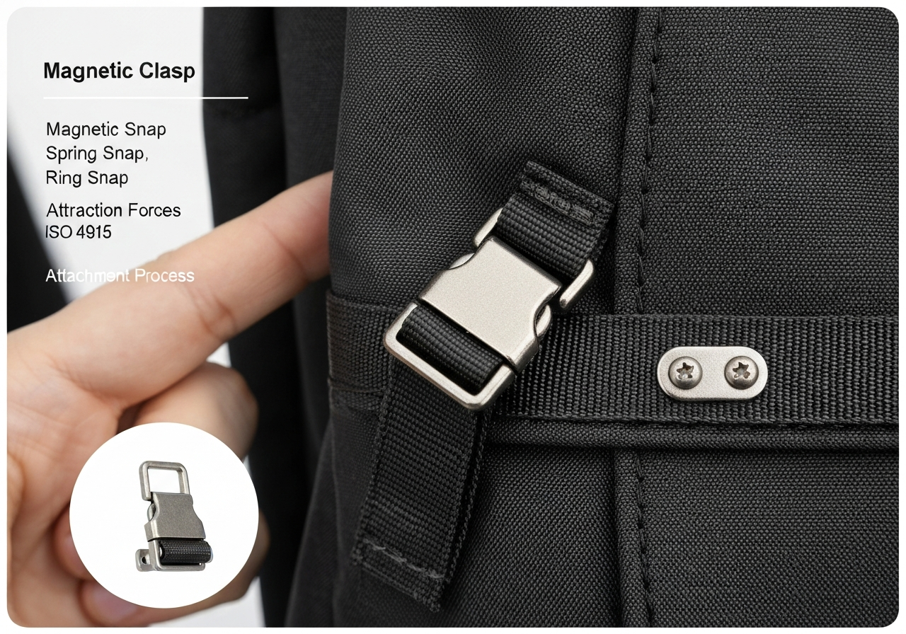 자석버클 (Magnetic Clasp / khóa nam châm / マグネット)