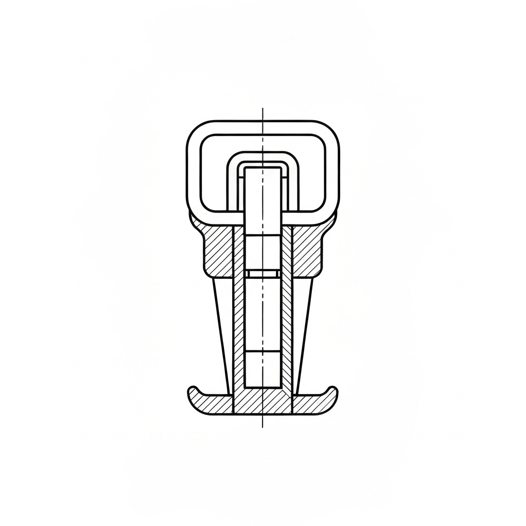 자석버클 (Magnetic Clasp / khóa nam châm / マグネット) 기술 도식화