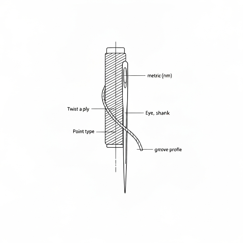 메트릭 번수 (Metric Number (Nm) 기술 도식화