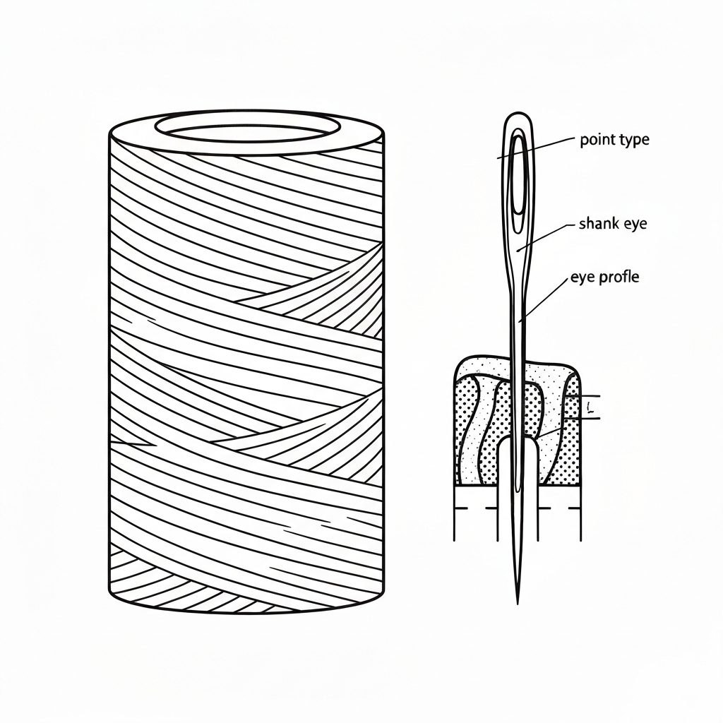 바늘구멍 (Needle Eye / Lỗ kim / 針穴) 기술 도식화