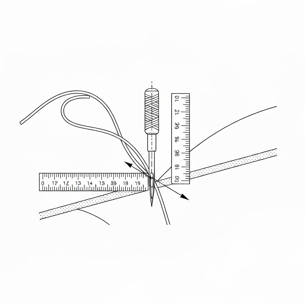 바늘 열 손상 (니들 마크) 기술 도식화