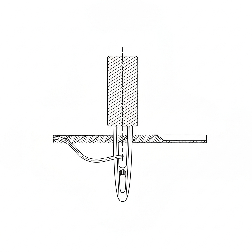 바늘번호 (Needle Size / cỡ kim / 針番号 / 针号) 기술 도식화