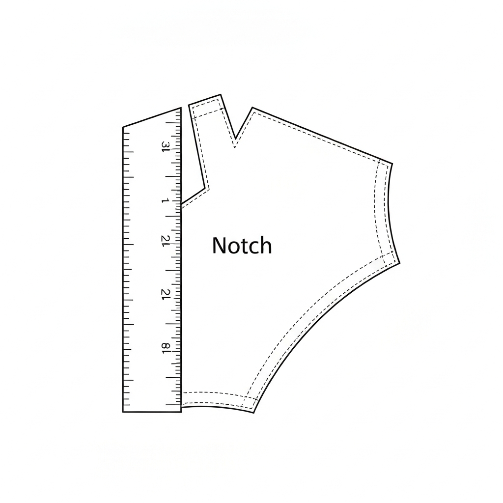 노치 (Notch / ノッチ / 剪口 / dấu bấm) 기술 도식화