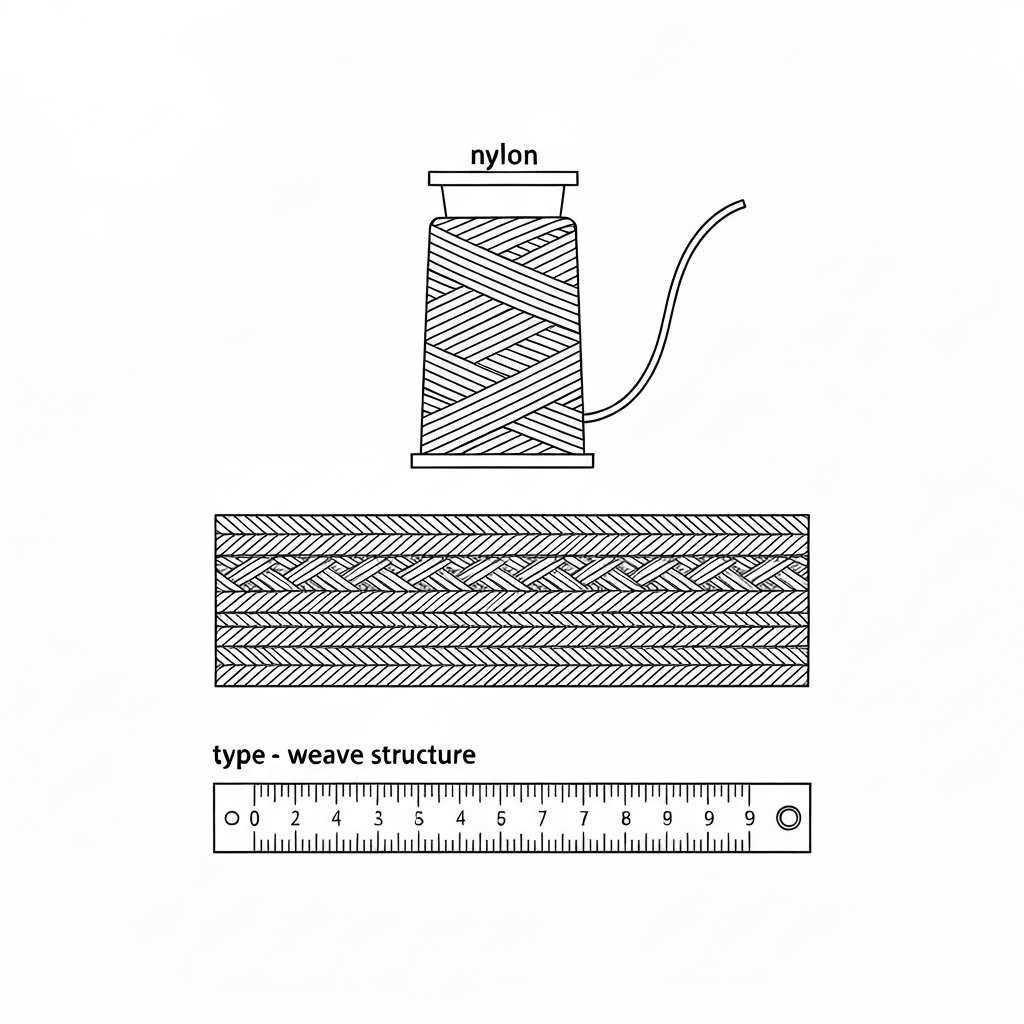 나일론 (Nylon / ナイロン / nylon / 尼龙) 기술 도식화