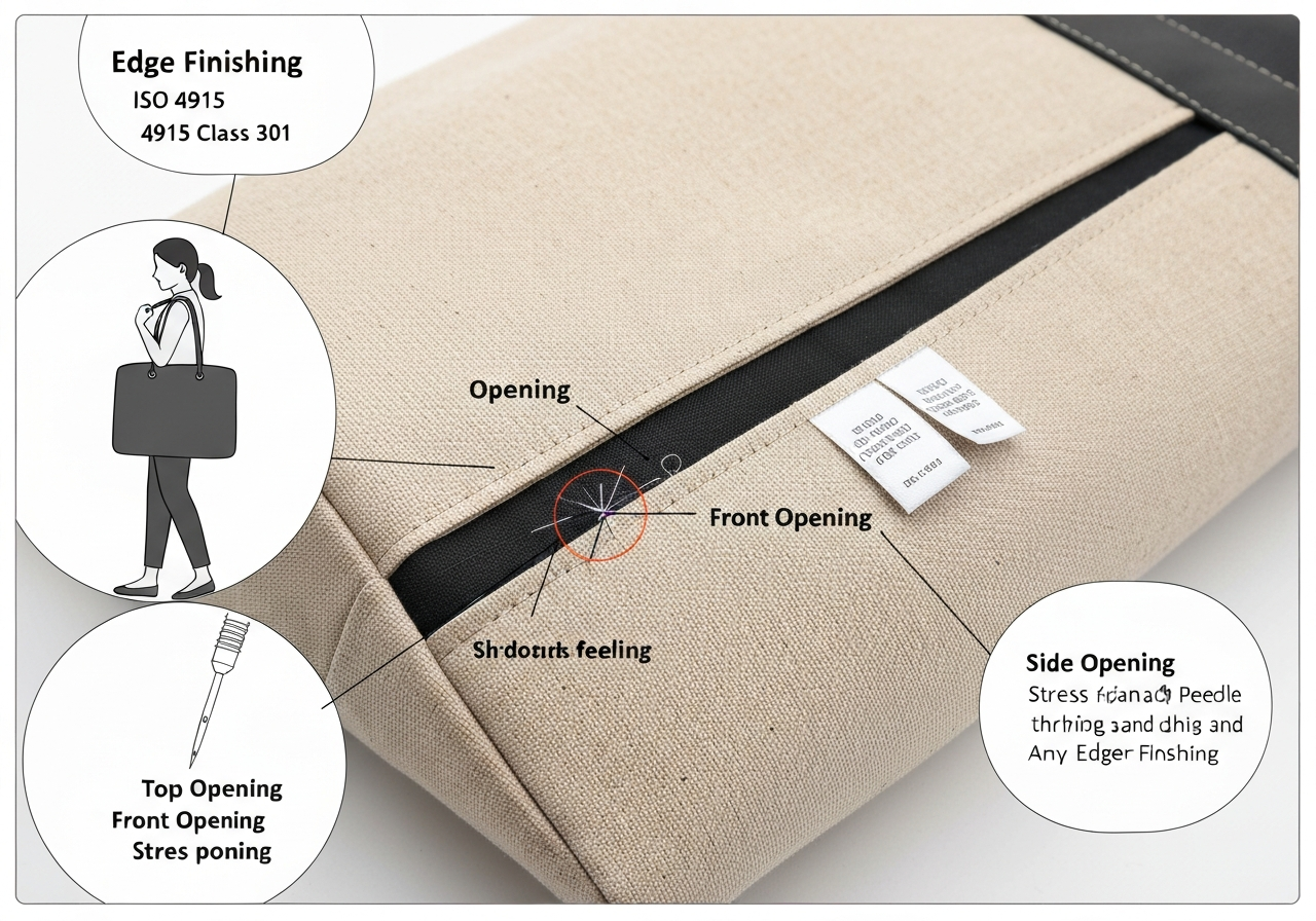 입구 (Opening / miệng túi / 開口部)