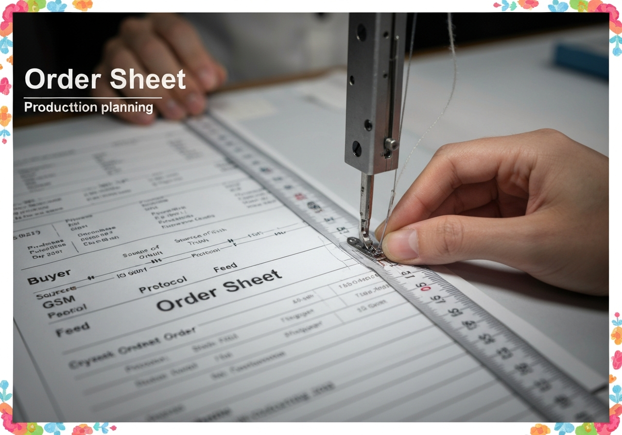 오더시트 (Order Sheet / bảng đặt hàng / オーダーシート / 订单表)