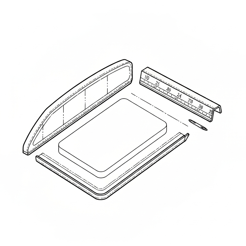 등판 (Padded Back / tấm lưng / 背当て) 기술 도식화
