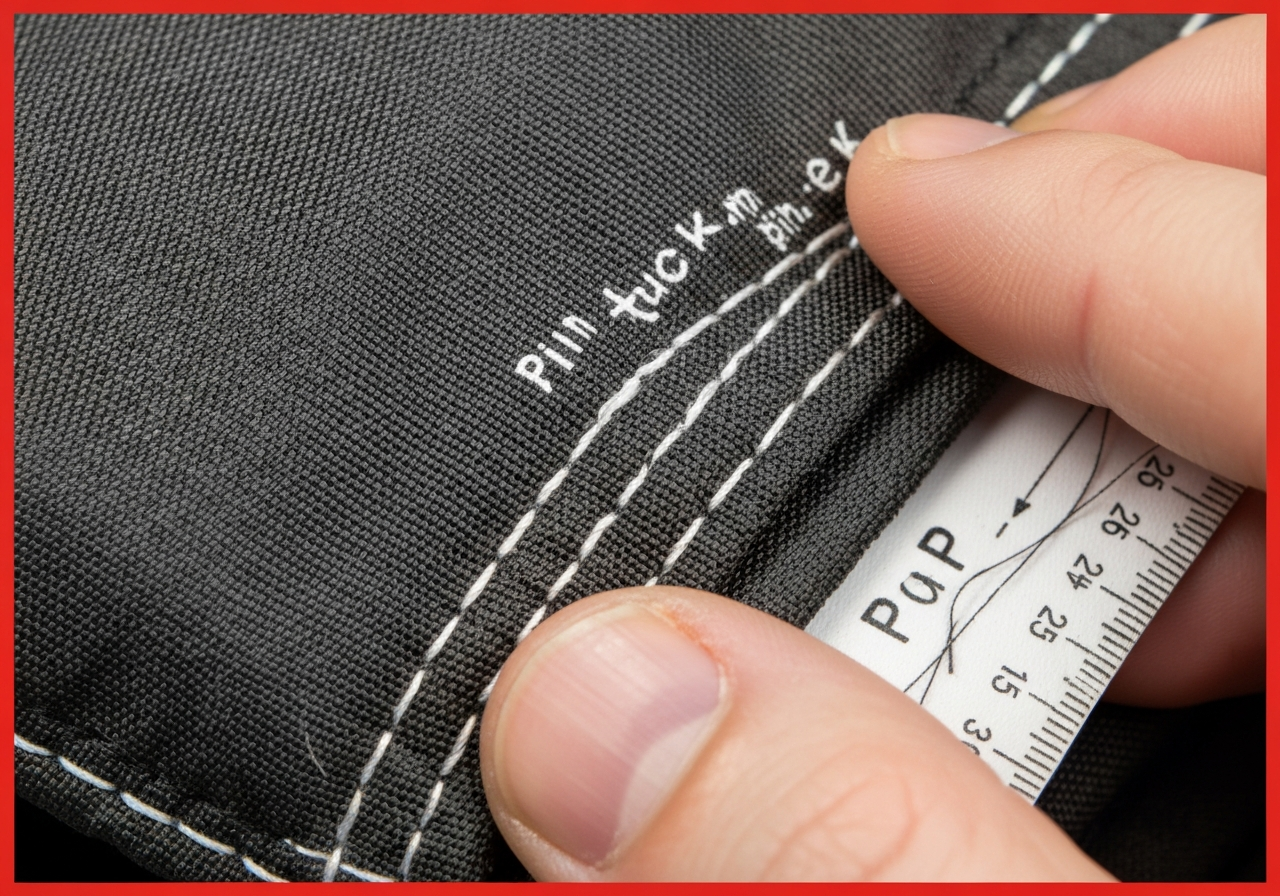 핀턱 (Pin Tuck / ly nhỏ / ピンタック / 细褶)