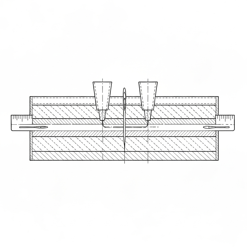 주름 (Pleats / Xếp ly / プリーツ) 기술 도식화