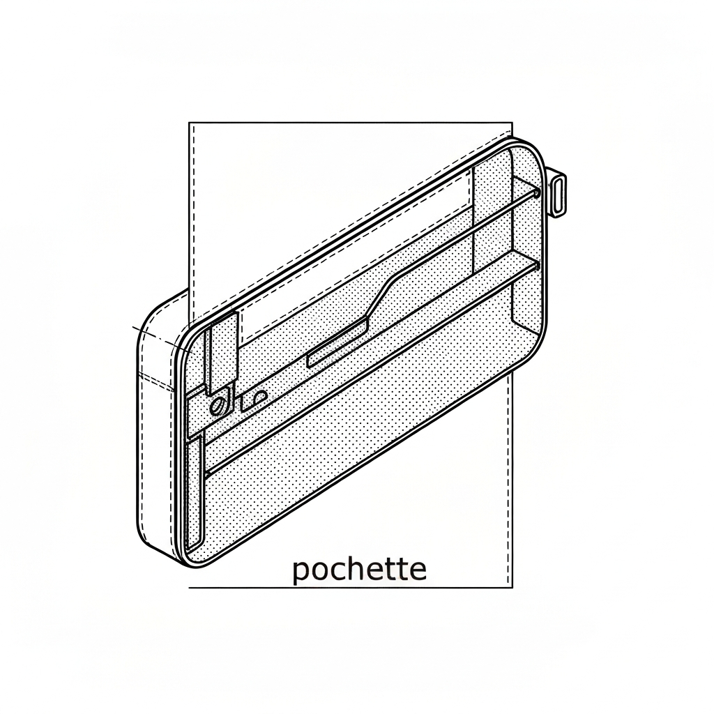 포쉐트 (Pochette / Túi Pochette / ポシェット) 기술 도식화